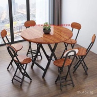 Folding table for dormitory, foldable round simple portable dining table for small apartments, renta