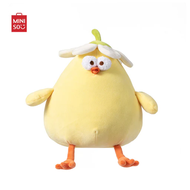 MINISO ตุ๊กตาน้องไก่อ้วน สวมหมวกดอกไม้ ขนาด 7.9 นิ้ว Dundun Series Daisy Chick