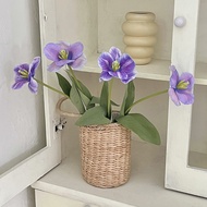 ins Artificial Flower Simulation Open Tulips Living Room Ornament Home Decor