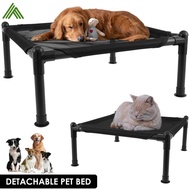 Elevated Dog Bed Raised Outdoor Dog Bed with Breathable Mesh and Steel Frame Durable Cooling Elevated Pet Bed Portable Dog Cot Bed SHOPSBC9819