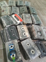 kaset pita jadul bekas 1/2 kg (15 kaset) tanpa cover mika