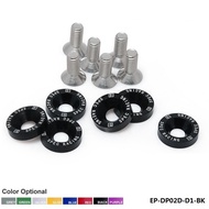 D1 Spec M8 JDM Car Modified Hex Fasteners Fender Washer Bumper Engine Concave Screws Car-styling