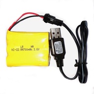 3.6v NI-CD battery AA700mAh + USB Charger 3.6v 250mA