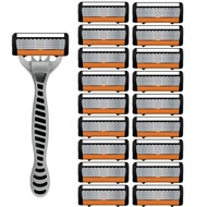 NEW Shaver Men Razor Shaving 6 Layer Stainless Blade Shaver Reusable Safety Razor Hair Removal Shave
