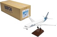 Skymarks Alaska Airlines 737 MAX 8 1/100 Collectible Injection-Molded Plastic Airplane Model with Pl