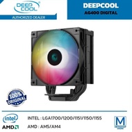 Promo Deepcool Ag400 Digital Argb Cpu Cooler Single Fan Ready Original