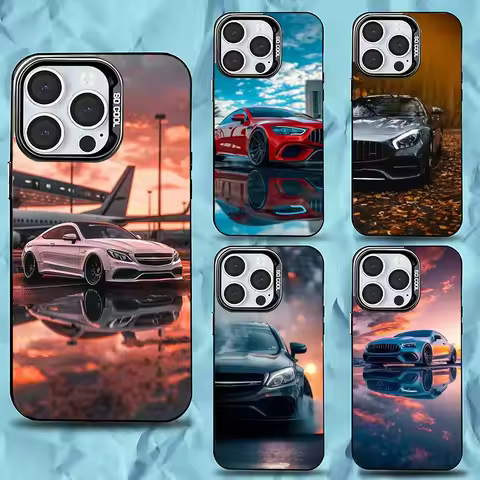 M-Mercedes-Benz-Back 1 Phone Case For iPhone 16,15,14,13,12,11,Pro,Max,Plus,Mini,XS,SE Anti Fall Bla