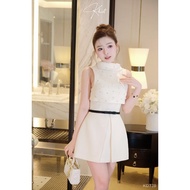 Đầm tweed ánh kim phối sequin lấp lánh phong cách tiệc tùng sang trọng Khiết Style KD328