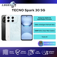[MY Set] Tecno Spark 30 5G (6GB+128GB) Original Smartphone 108MP Camera | Tecno AI | IP54