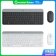 Logitech | Logitech Mk470 Slim (Genuine) White Wireless Combo Korean