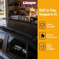 LIANPMY 4PCS Roof Rail Cover, 5187915 13125723 5187878 ABS Bracket Cap, Compact Black Rack End Cap f