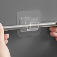 Strong Holding Power Drapery Hook Holders with Self Adhesive Curtain Rod Bracket