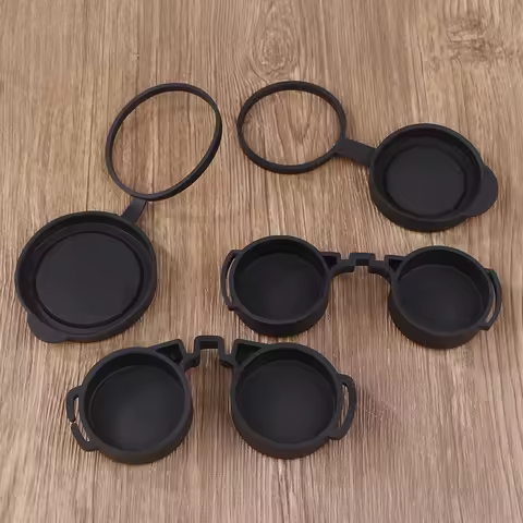 Binoculars Protective Rubber Objective Lens Caps 42mm/50mm Binocular Eyepiece Lens Cover Telescope C