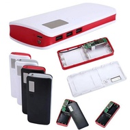 diy powerbank case casing 5 x 18650 indikator LCD hitam 3usb modul kit