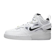 Nike mens Air Force 1 Mid React Shoes, White/Black-yellow Ochre, 12