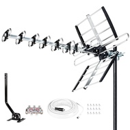Five Star HDTV Antenna 2024 Newest Version with 4K up to 200 Mile Range, 12dBi High Gain Amplifier, 