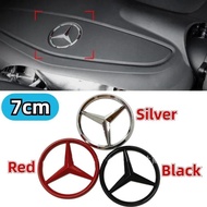 7cm Metal Car Engine Cover Emblem Sticker Hood Cover Decal for MERCEDES BENZ C E S Class E63 E200 E3