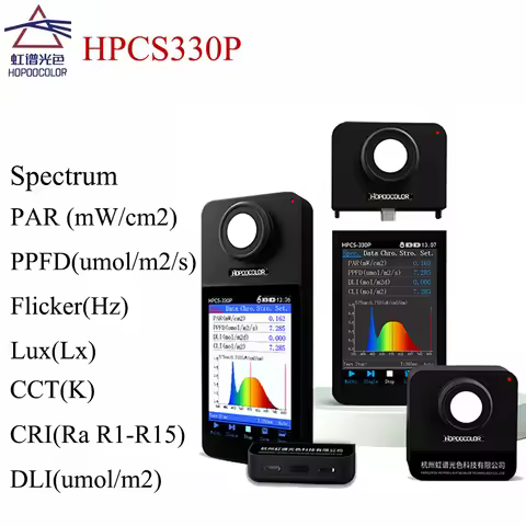Wireless Spectrometer HPCS330P Par Light Meter PPFD Meter for Grow light