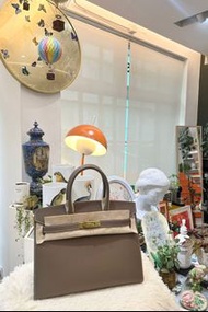 Hermes Birkin 30 大象灰金外縫