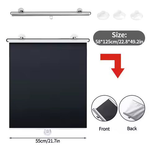 Blackout Roller Blind Blackout Blind Curtain with Suction Cup Car Window Sunshade Blackout Curtain s
