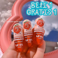 BELI 1 GRATIS 1 - Lip Oil Kiss Beauty Magic Pink PEACH Sugar Nana Bangkok THAILAND / Lipgloss Bening