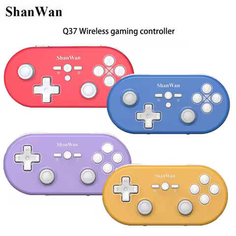 ShanWan Q37 Wireless Gaming Controller Bluetooth Micro Game Mini Gamepad Hall Joystick For PC Window