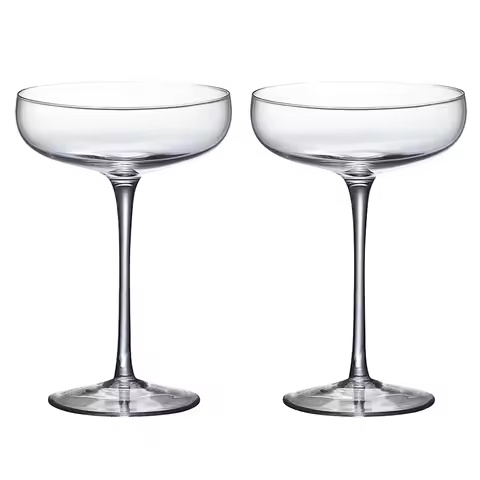 2PCS 185ML Coupe Cocktail Glass Martini Glass Crystal Set of 2