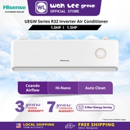 Hisense 1.0 R32 Cute Kitten Inverter Air Con / Self Cleaning/Gold Fin/App Control/IFeel - UEGW AI10U