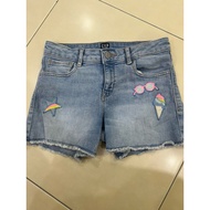 (Used) 11-12Y GAP DENIM KIDS GIRL STRETCH SHORTIE SHORT 12 Regular JEANS PANT