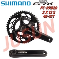 SHIMANO GRX FC-RX820 2X12 Speed 48-31T 170mm  Gravel Crankset For Road Bike Bicycle