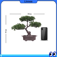 Linnea Artificial Bonsai Tree, Fake Tree Plant, Maintenance-free Rustic Small Artificial Bonsai Tree For Farmhouse,