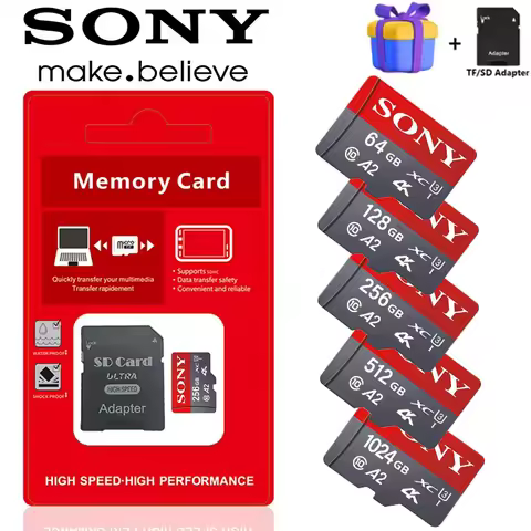 Sony Micro SD Card 1TB 512GB High Endurance 4K Video 256GB 128GB 64GB Micro SD Card for DJI Mavic Pr