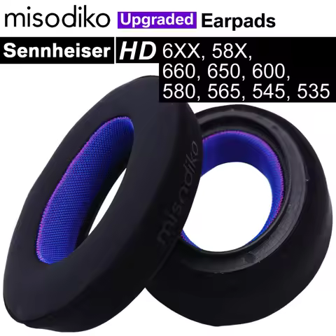 misodiko Upgraded Ear Pads Cushions Replacement for Sennheiser HD600, HD650, HD660S, HD6XX, HD580, H