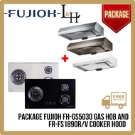 [BUNDLE] FUJIOH FH-GS5030 Gas Hob 88cm and FR-FS1890R/V Slim Cooker Hood 89cm