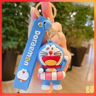 DORAEMON KEYCHAIN CUTE WE BARE BEARS SILICON CREATIVE TEDDY BEARS