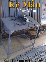 Kệ 1 tầng mâm -mã số: V30.08 (D120cm x R30cm x C75cm). Đầy đủ phụ kiện đi kèm. Mâm lẻ (30x120) mua l