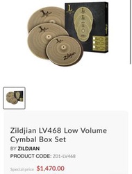 Zildjian Low Volume 80 cymbals pack