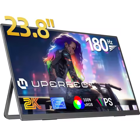 UPERFECT 23.8"180Hz 2K Portable Gaming Monitor QHD Type-C HDMI Eye Care External Second Screen For P