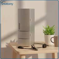 USB Mini Fridge Mini Fridge with LED Lights Miniature Drink