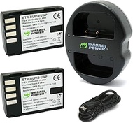 Wasabi Power Battery (2-Pack) and Dual USB Charger for Panasonic DMW-BLF19 and Panasonic Lumix DMC-G