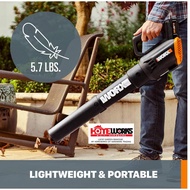 WORX WG547E.2 20V CORDLESS LEAF BLOWER TURBINE TWO SPEED POWER SHARE LITHIUM ION BATTERY MAX AREA 60