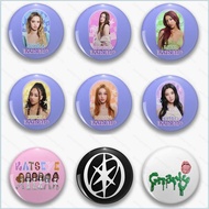 KATSEYE Tinplate Badge 2nd EP Album BEAUTIFUL CHAOS Gnarly MANON Bags Accessories Stars Periphery