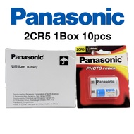 [ Panasonic ] (1Box 10pcs)(2CR5) Lithium Battery 6V | Photo Power | Camera Flash Battery | 2CR5 6V