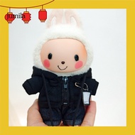 [JU] 17cm Doll Clothes Cute Doll Attire Adorable Doll Clothes Set Easy to Dress Hoodie Outfit for 17