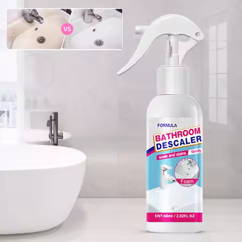 Anti-Limescale Foam Spray Bathroom Descaler Foam Powerful Cleaner Spray All Purpose Stubborn Stains 