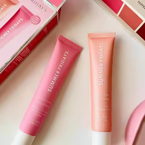 Summer Friday's Long-lasting Moisturize Lip Oil Glaze Pink Sugar Vanilla Beige Birthday Cake Strawbe