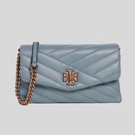 Tory Burch Kira Chevron Chain Wallet Rainwater 64068