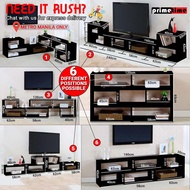 Primetime Modern Convertible TV Console Table  tv rack wood    tv cabinet   lifetime tables  furnitu