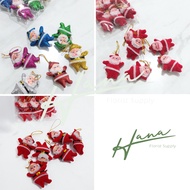 Santa Christmas Decorations, Pack of 6 / Santa Claus Christmas Decorations / Hampers Parcel Accessor