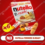 NUTELLA B READY ISI 6 PCS X 22GR 1 BOX NUTELLA FERRERO B-READY 22 GR X 6 PC 132GR HALAL NUTELLA BREA